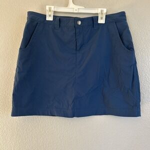 Eddie Bauer Travex Performance Skort Women's Size 10 Blue Skirt Hiking Active